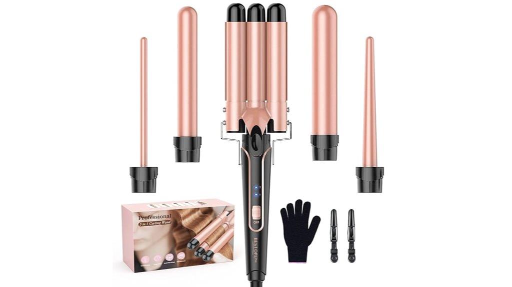 versatile 5 in 1 curling wand