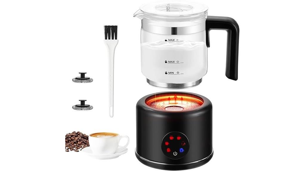 versatile 6 in 1 milk steamer