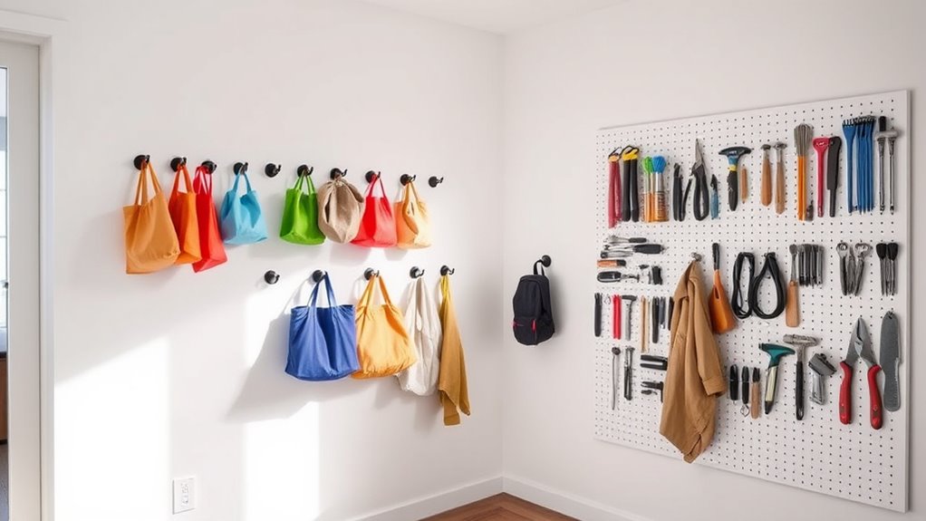 vertical wall storage options