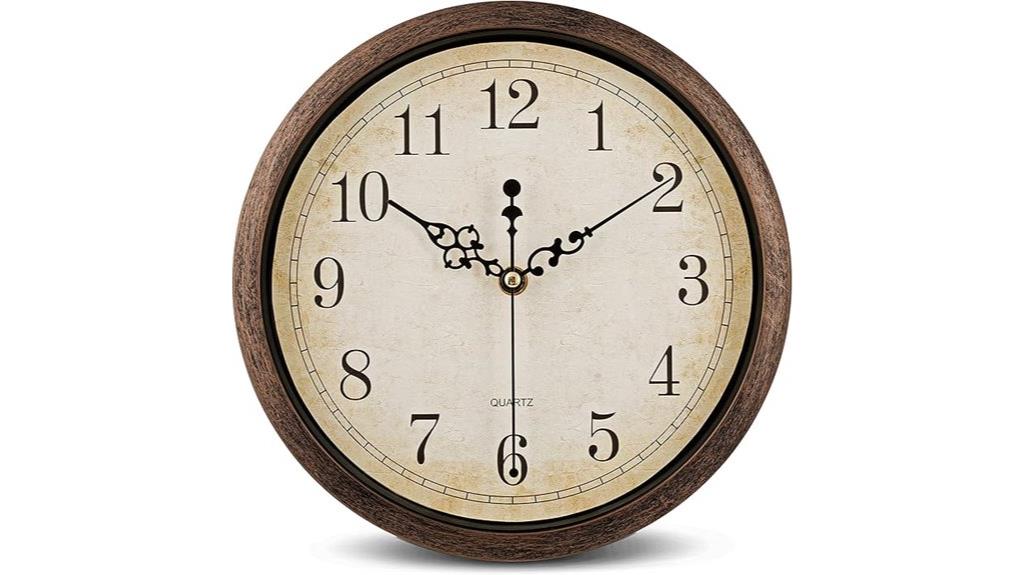 vintage brown wall clock
