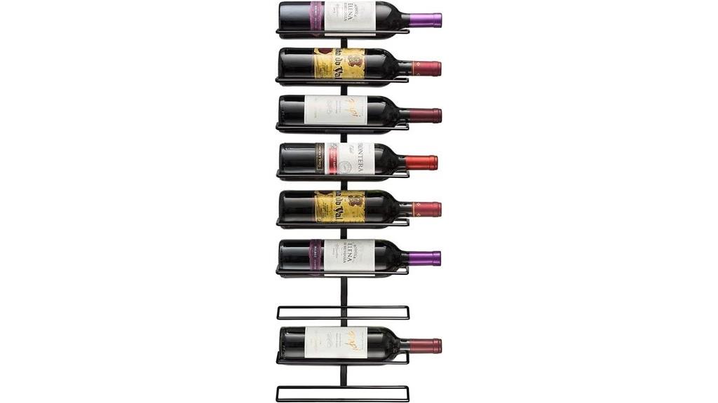 wall mounted wine storage