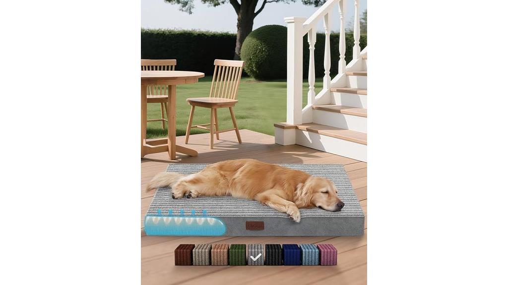 waterproof dog bed with removable cover