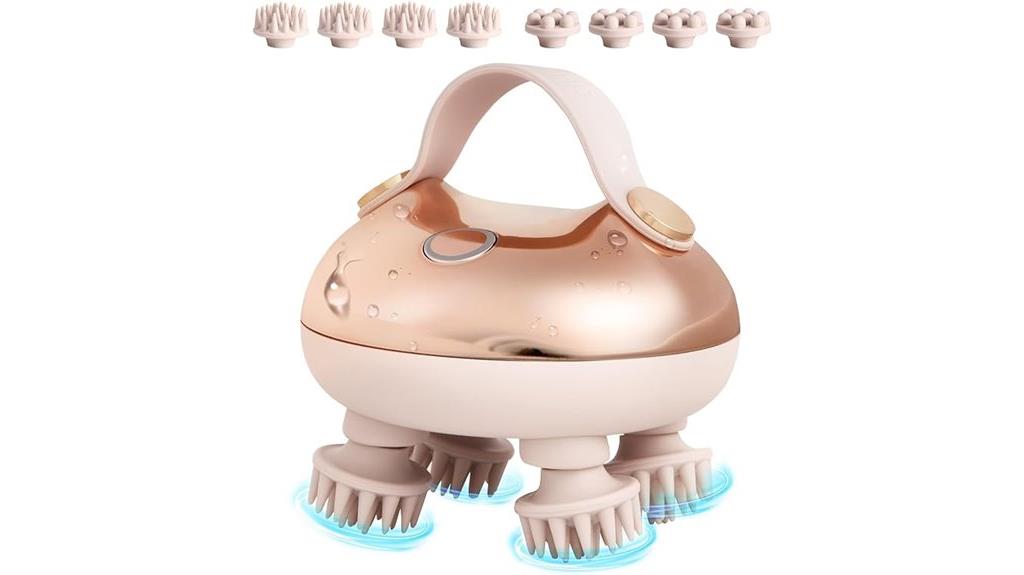 waterproof rechargeable hair massager