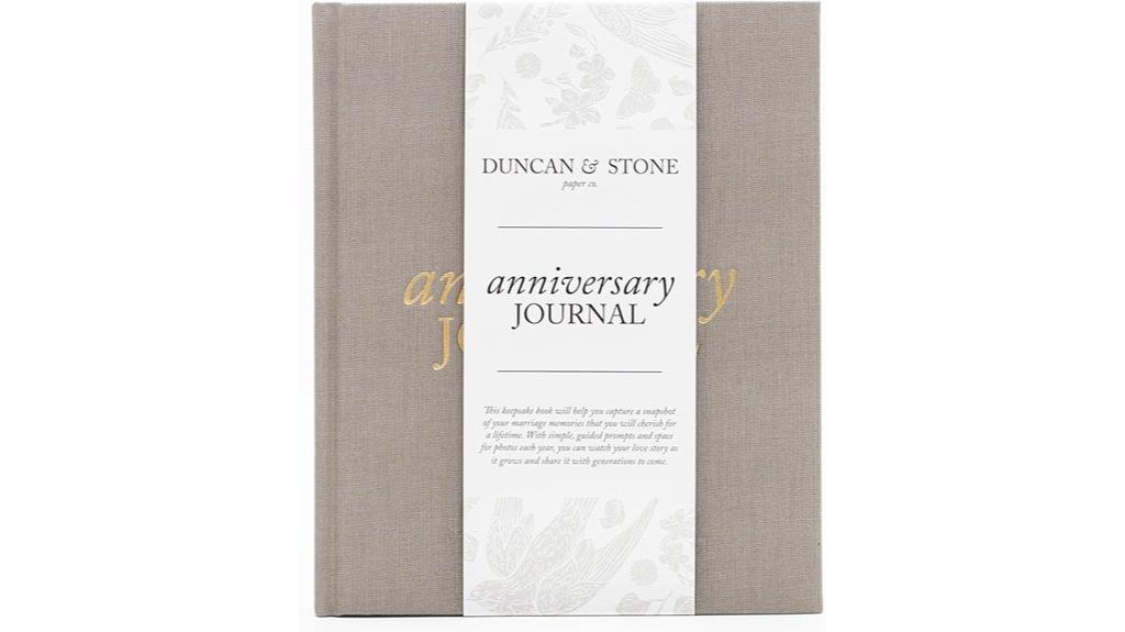 wedding anniversary journal