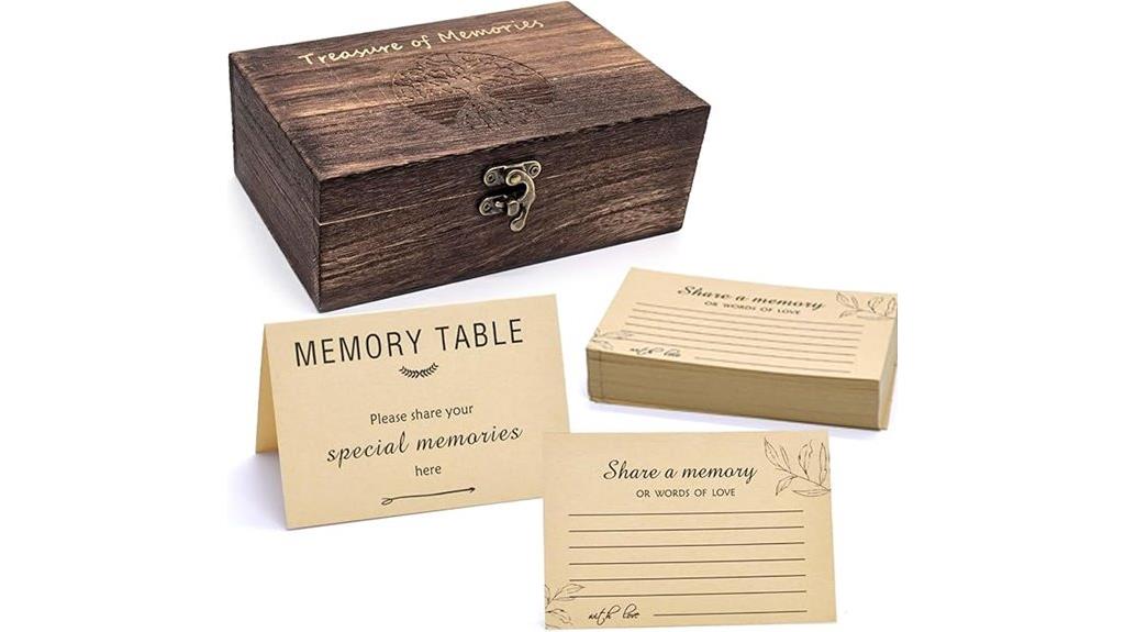 wooden love memories box