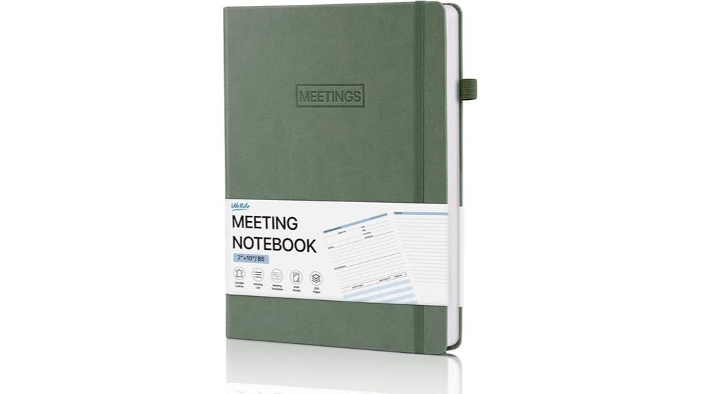 work meeting notebook organizer