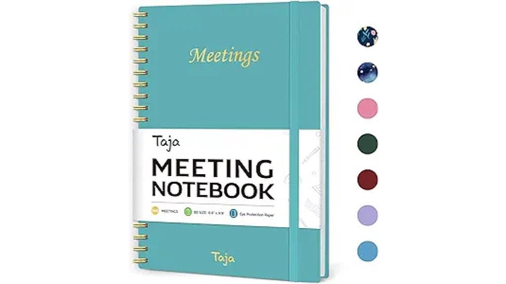 work meeting organization notebook