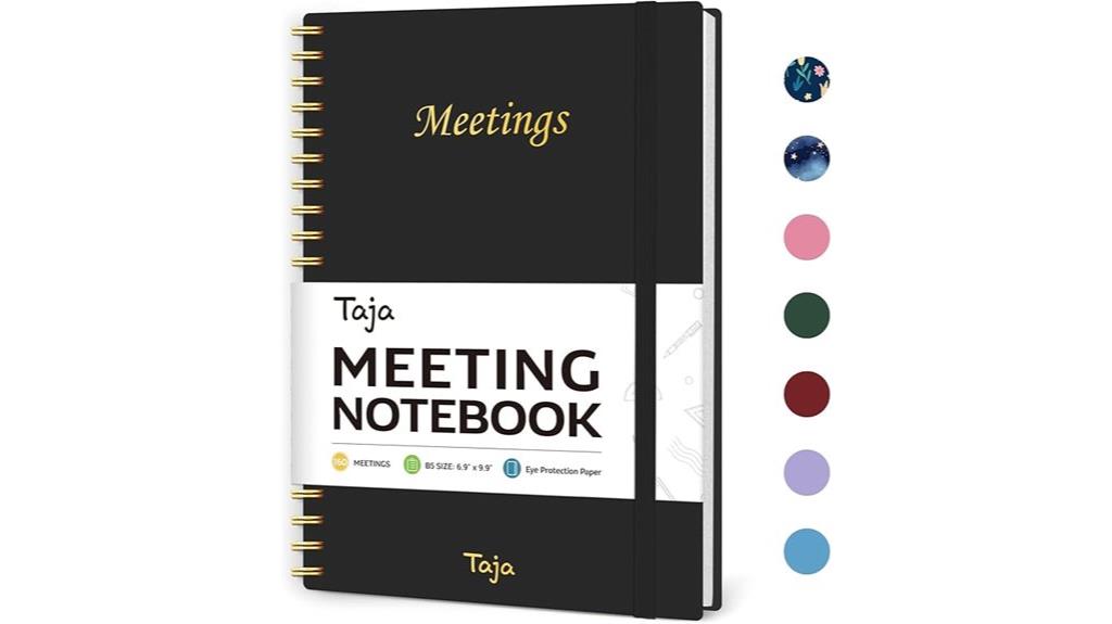 work meeting organization notebook