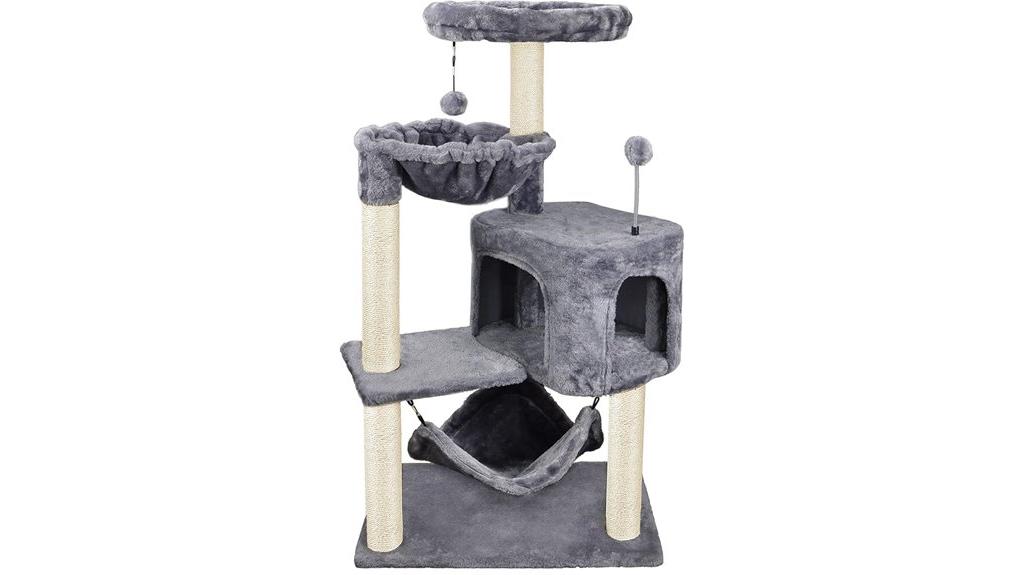 yunique grey cat tree
