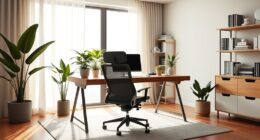 comfortable productive home workspace