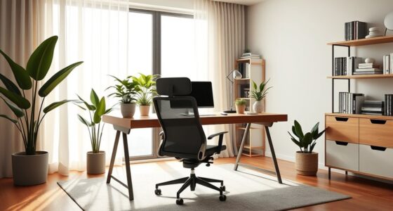 comfortable productive home workspace