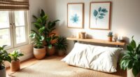 home meditation and wellness space