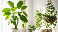 indoor plants boost well being
