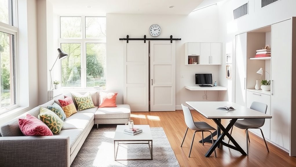 maximize space with versatile furniture