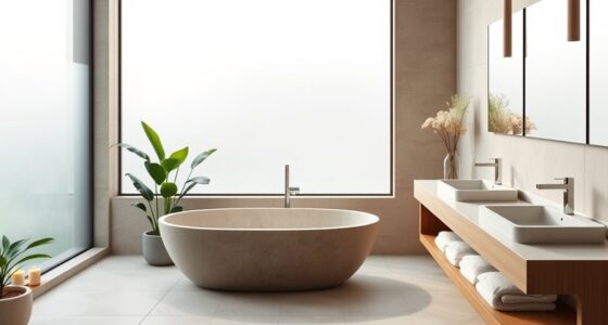 spa bathroom layout ideas