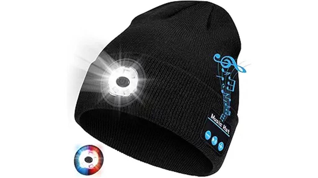 bluetooth light knitted hat