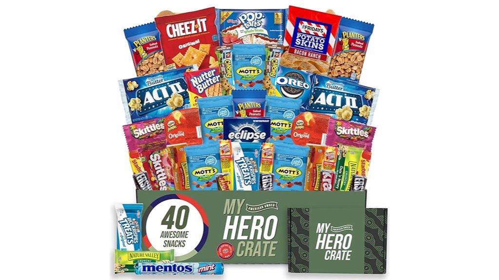 forty item military snack package