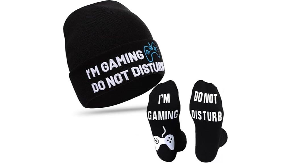 funny gaming socks beanie
