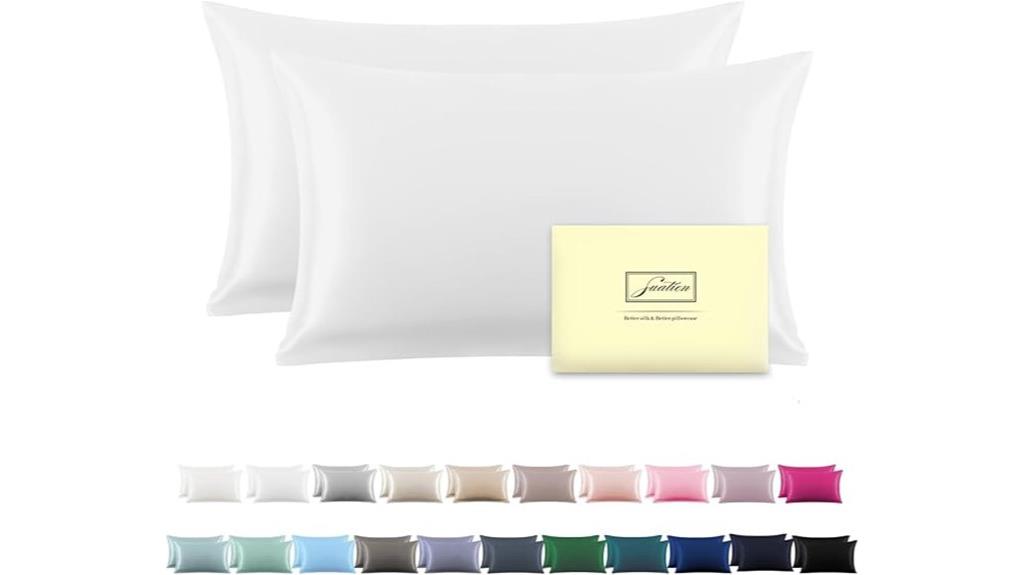 silk pillowcases set two
