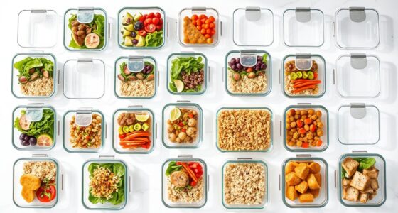 top glass meal storage