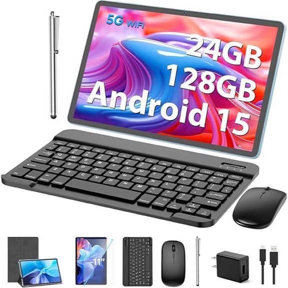11-Inch Android Tablet with Keyboard and Accessories
