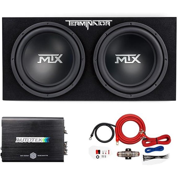 MTX TNP212D2 12 Subwoofer Package with Amplifier