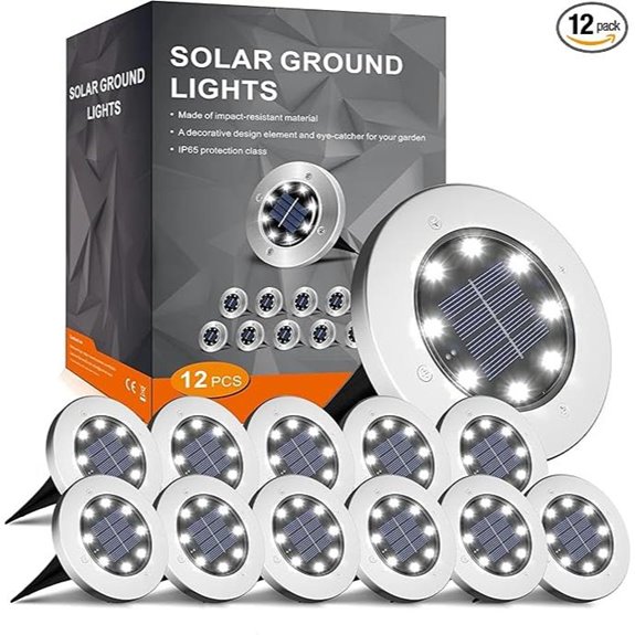 INCX 12 Pack Waterproof Solar Garden Lights