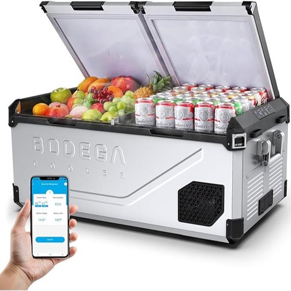 BODEGACOOLER 12V Car Refrigerator with App Control