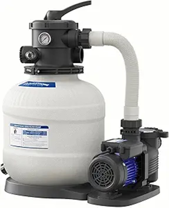AQUASTRONG 14in Sand Filter Pump for Above Ground Pools