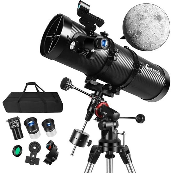 150EQ Reflector Telescope with Mount and Phone Adapter