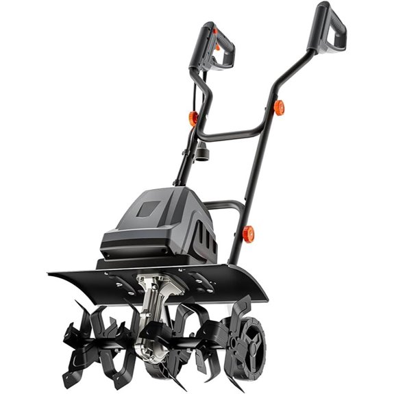 15 Amp Electric Tiller Cultivator with Steel Tines
