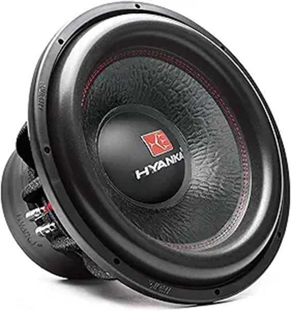 H YANKA 15-Inch 2000W Car Subwoofer with Dual Voice Coil