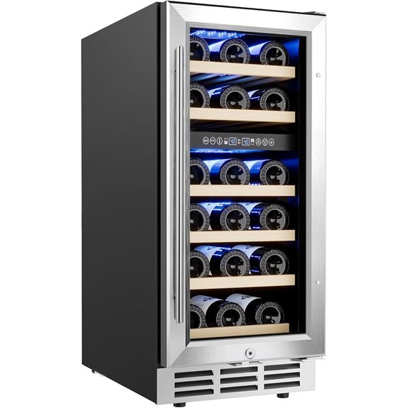 EUHOMY 15-Inch Dual Zone Wine Cooler (33 Bottles)