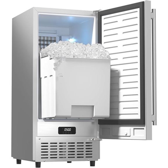 Coolski 15” Under Counter Ice Maker 85Lbs/Day