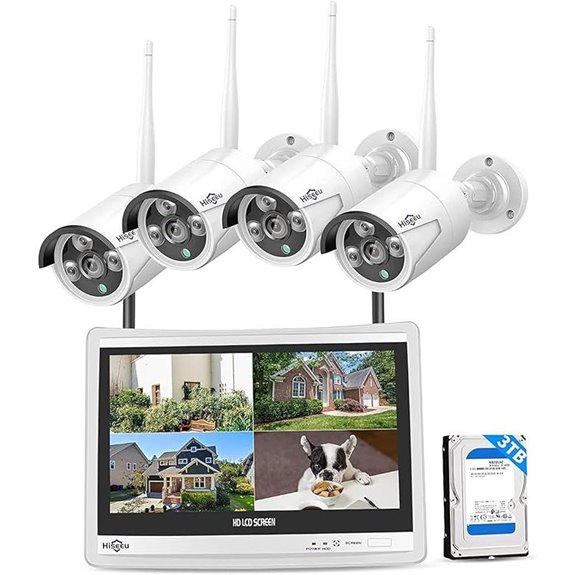 Hiseeu 16CH 4K WiFi Security System with Cameras