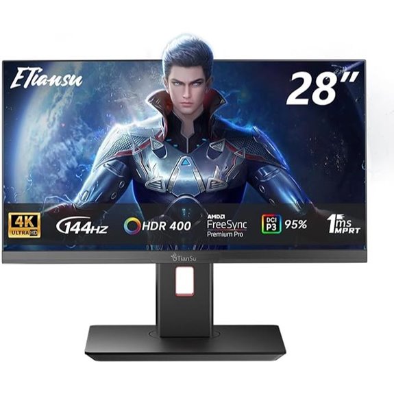 28-Inch 4K 144Hz Gaming Monitor with Speakers