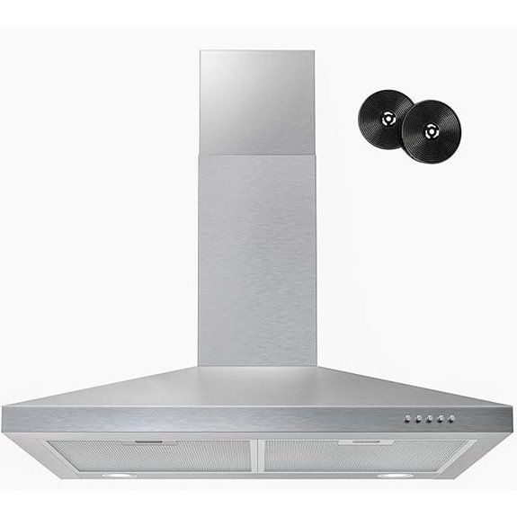 FIREGAS 30-Inch Wall Mount Range Hood with LED