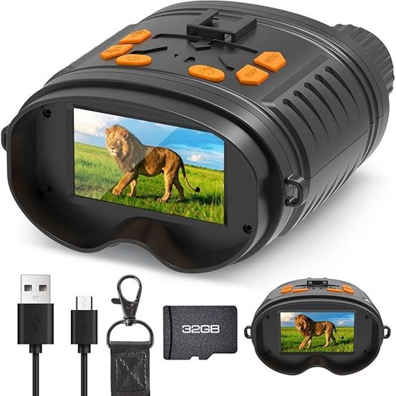 4K Night Vision Binoculars with 32GB Storage