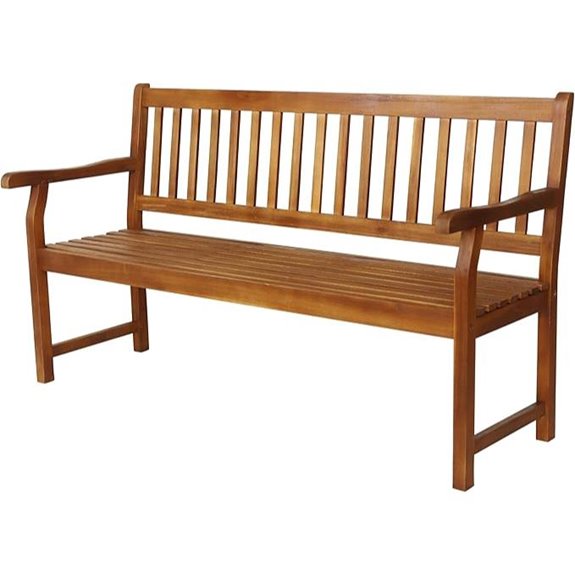 Jonathan Y 59-Inch Acacia Outdoor Garden Bench