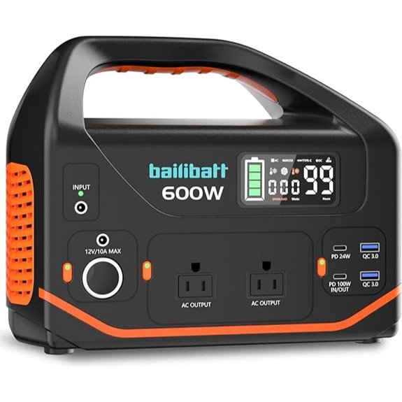 Portable 600W Lithium Power Station for Camping and Home