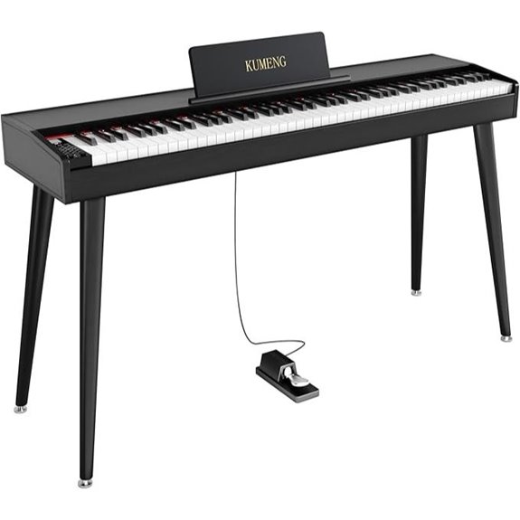 88-Key Digital Piano with Stand Pedal USB MIDI
