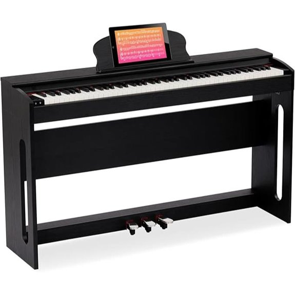 AODSK 88-Key Weighted Digital Piano with Stand & Pedals