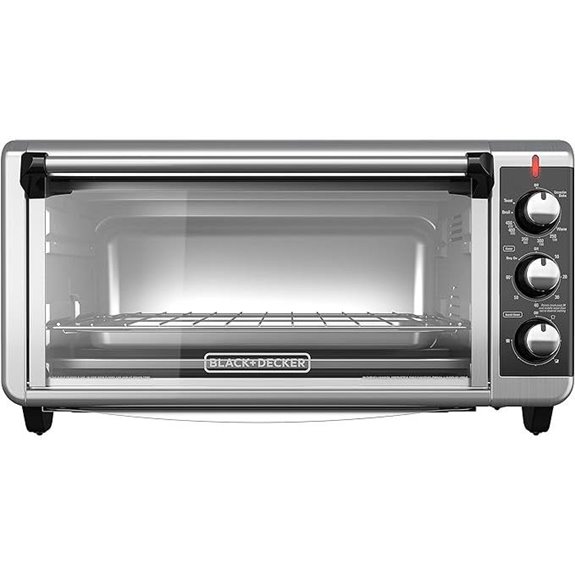 BLACK+DECKER 8-Slice Extra Wide Convection Toaster Oven