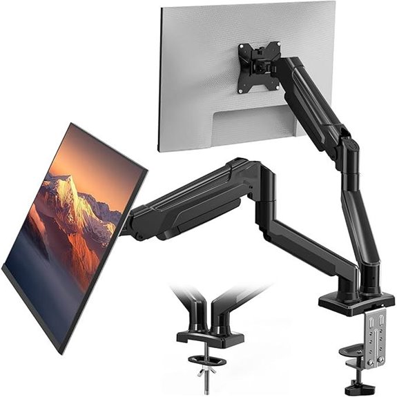 BONTEC Dual Monitor Arm Mount with Full Motion