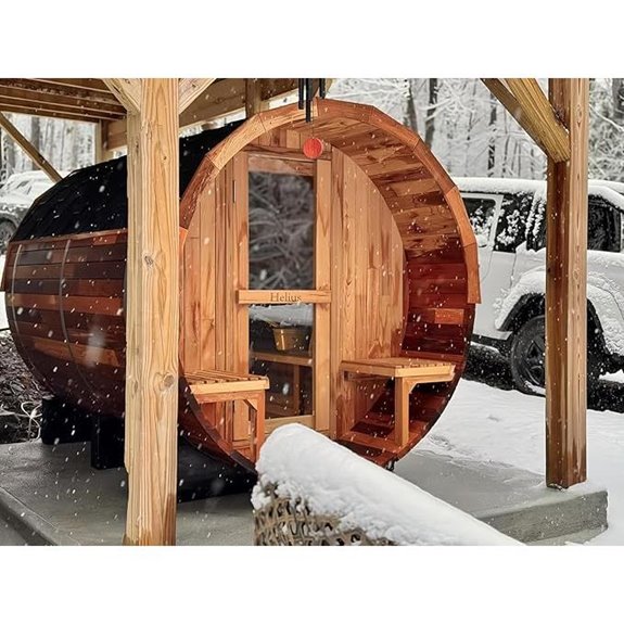 Customizable Barrel Sauna for 4-10 People