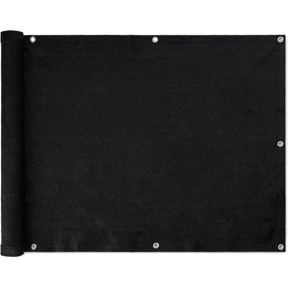 Amazon Basics Privacy Screen Fence Black 1-Pack