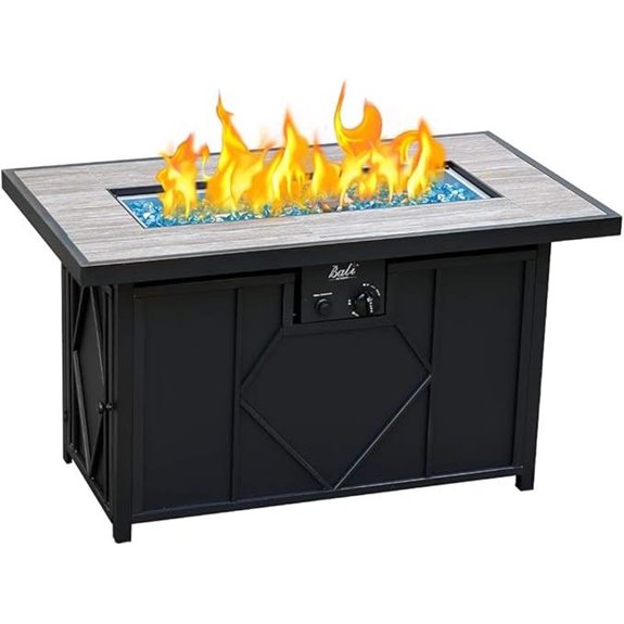 BALI OUTDOORS Gas Fire Pit Table 42In 60,000 BTU