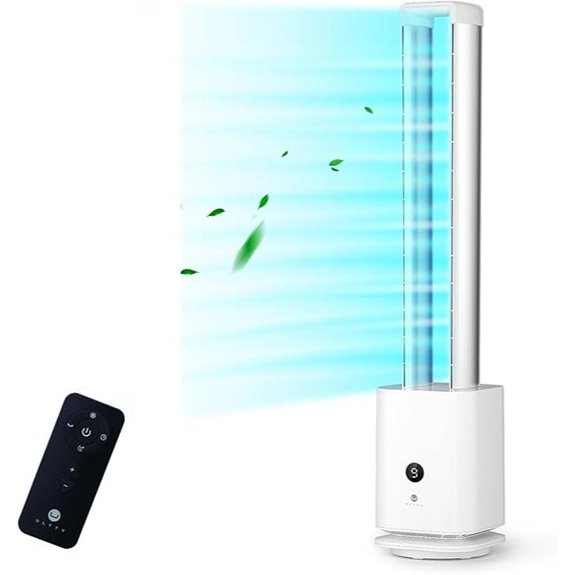 ULTTY Bladeless Tower Fan & Air Purifier with Remote