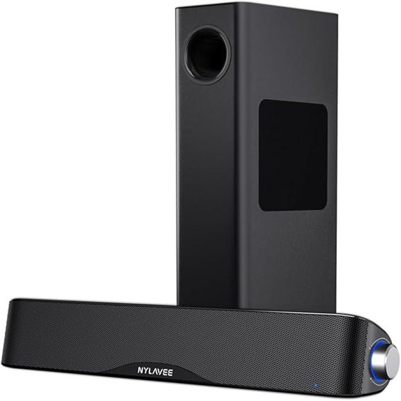 Nylavee 2.1 PC Speakers with Subwoofer and Bluetooth