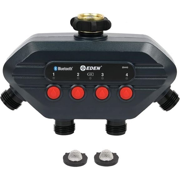 Eden 4-Zone Bluetooth Water Timer Charcoal Gray